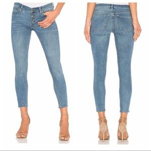 Free People Reagan Light Wash Skinny Jeans Sz 28